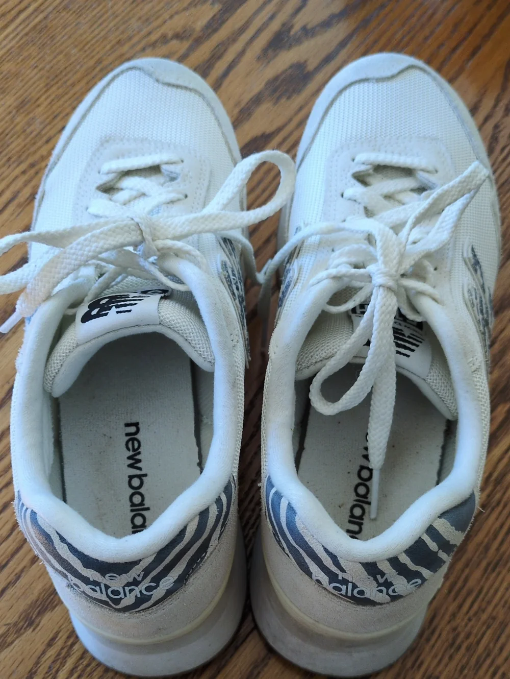 New Balance 515H White and Gray Athletic Lace-Up Sneakers